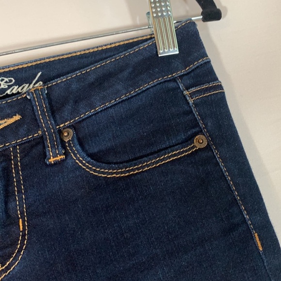 American Eagle Blue Denim Skinny Jeans - Picture 4 of 10